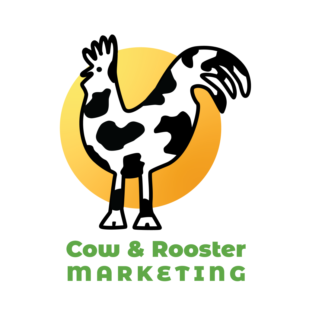 Cow and Rooster Web Design Logo